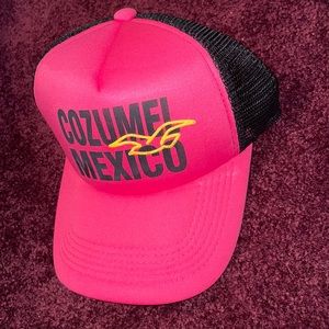 Cozumel Mexico Snapback (pink & black)